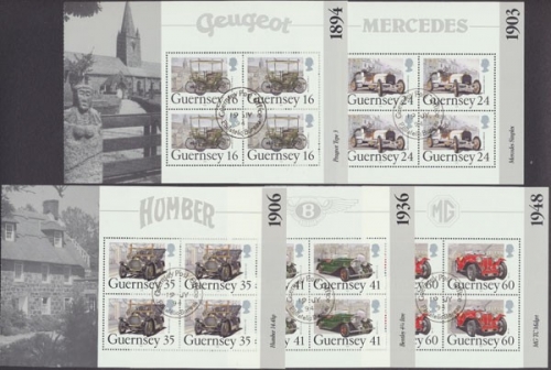 Guernsey, Michel Nr. 640-644 HB, gestempelt