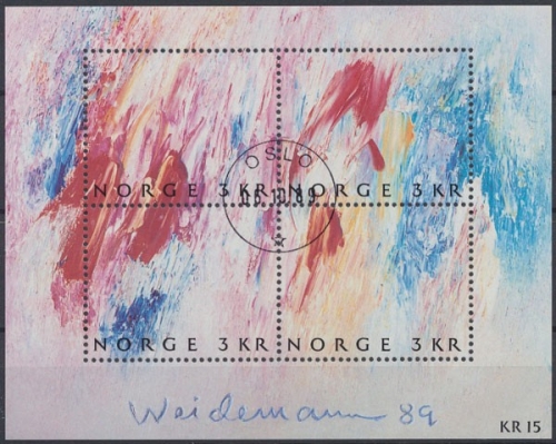 Norwegen, MiNr. Block 11, gestempelt