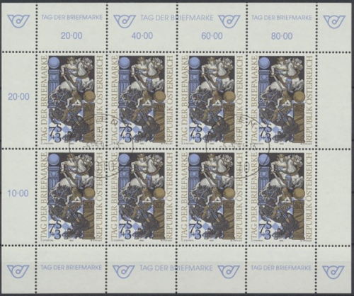 Österreich, MiNr. 2097 Kleinbogen, gestempelt