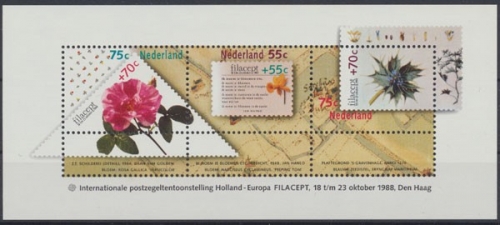 Niederlande, Blumen, MiNr. Block 31, postfrisch