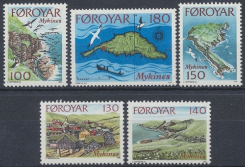 Färöer, MiNr. 31-35, postfrisch