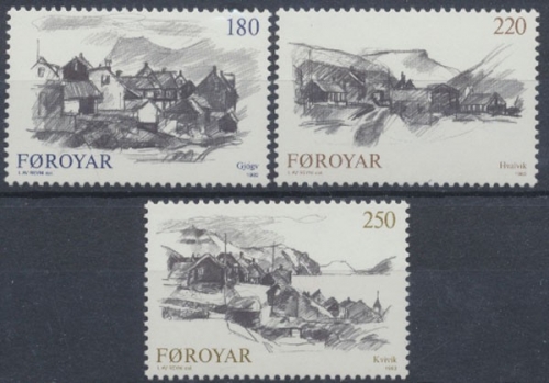 Färöer, MiNr. 72-74, postfrisch