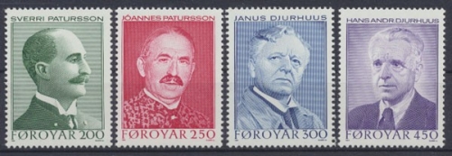 Färöer, MiNr. 99-102, postfrisch