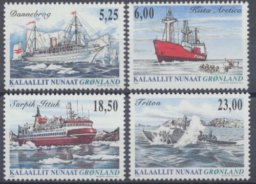Grönland, Schiffe, MiNr. 441-444, postfrisch