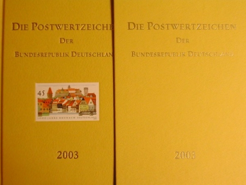 Deutschland (BRD), Jahrbuch 2003, leer - ohne Marken