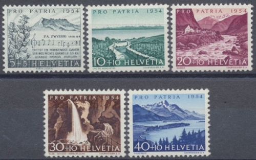 Schweiz, MiNr. 597-601, postfrisch