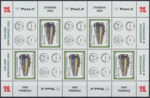 Österreich, Eisenbahn, MiNr. 2414 Kleinbogen, postfrisch