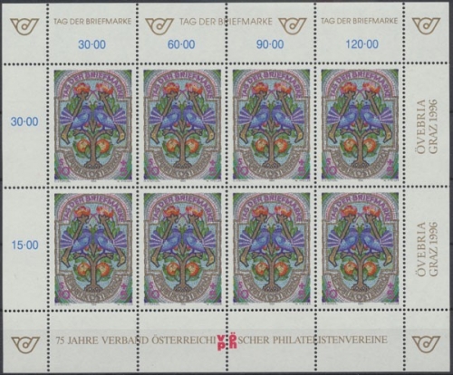 Österreich, MiNr. 2187 Kleinbogen, postfrisch