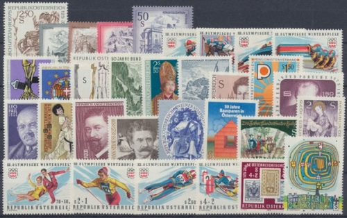 Österreich, MiNr. 1474-1505, Jahrgang 1975, postfrisch