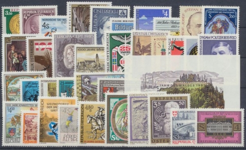 Österreich, MiNr. 1799-1835, Jahrgang 1985, postfrisch