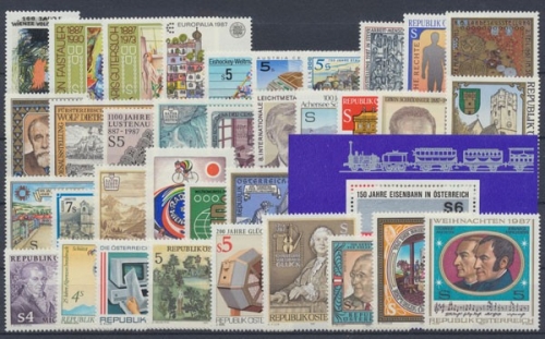 Österreich, MiNr. 1873-1908, Jahrgang 1987, postfrisch