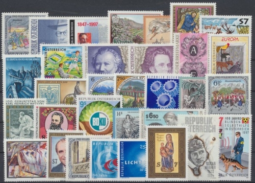 Österreich, MiNr. 2208-2239, Jahrgang 1997, postfrisch