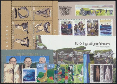 Färöer, MiNr. 586-625, Jahrgang 2007, postfrisch