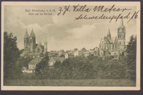 Bad Homburg, Blick auf die Kirchen