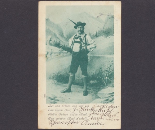 Bayerntracht, Karte mit Vers