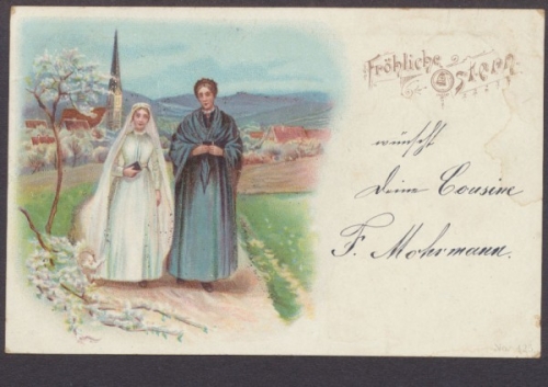 2 Frauen nach dem Osterkirchgang