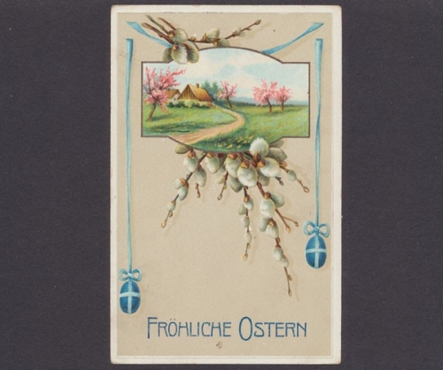 Fröhliche Ostern, Frühlingslandschaft