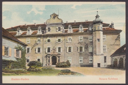Baden - Baden, Neues Schloss, Reliefkarte