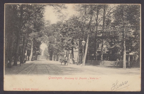 Groningen, Heereweg bij Pension "Waterloo"
