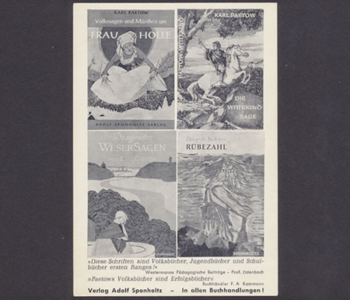 Verlag Adolf Spanholtz, Werbung für Bücher von Karl Paetow