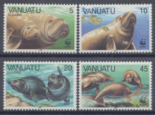 Vanuatu, MiNr. 782-785, Dugong, postfrisch