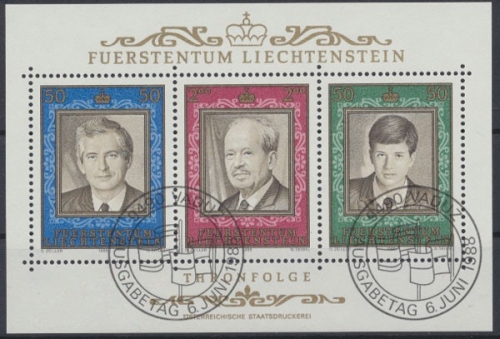 Liechtenstein, MiNr. Block 13, gestempelt