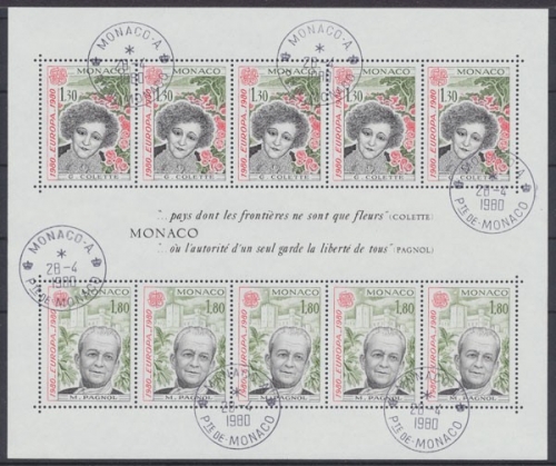Monaco, MiNr. Block 16, gestempelt