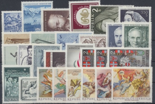 Österreich, MiNr. 1256-1283, Jahrgang 1968, postfrisch