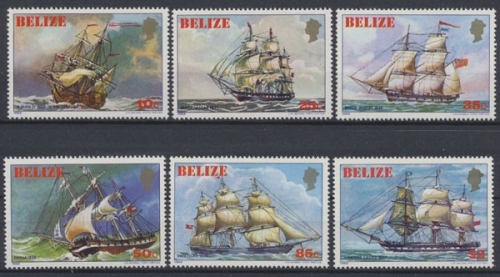 Belize, Schiffe, MiNr. 625-630, postfrisch
