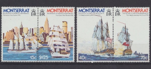 Montserrat, Schiffe, MiNr. 359-362 ZD, postfrisch