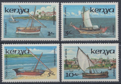Kenia, Schiffe, MiNr. 374-377, postfrisch