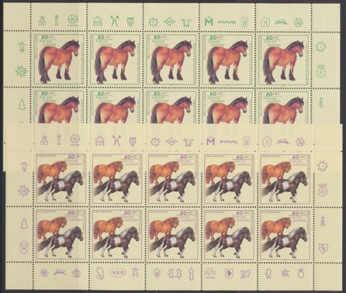 Deutschland (BRD), MiNr. 1920-1924 Kleinbogen, postfrisch