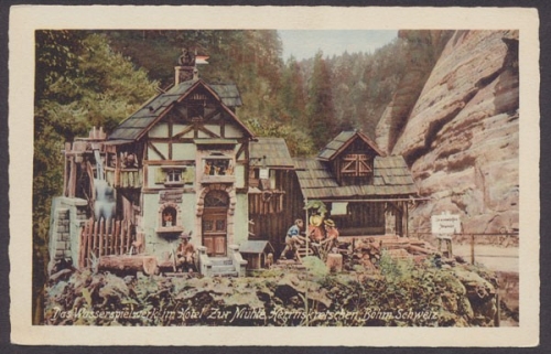 Herrnskretschen, Böhm. Schweiz, Wasserspielwerk
