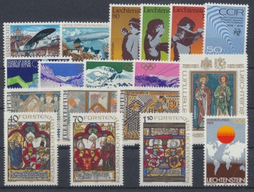 Liechtenstein, MiNr. 723-740, Jahrgang 1979, postfrisch