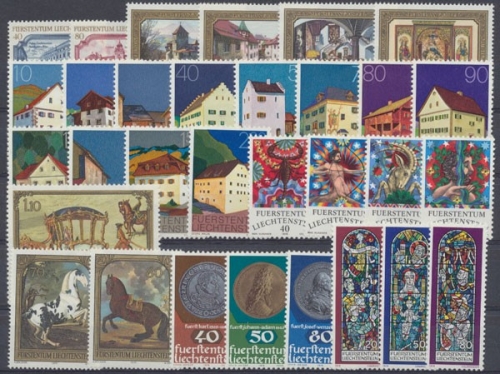 Liechtenstein, MiNr. 692-722, Jahrgang 1978, postfrisch