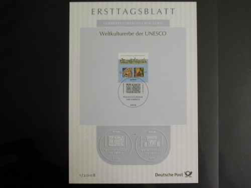 Deutschland (BRD), Ersttagsblätter, Jahrgang 2008, 1/2008 - 43/2008