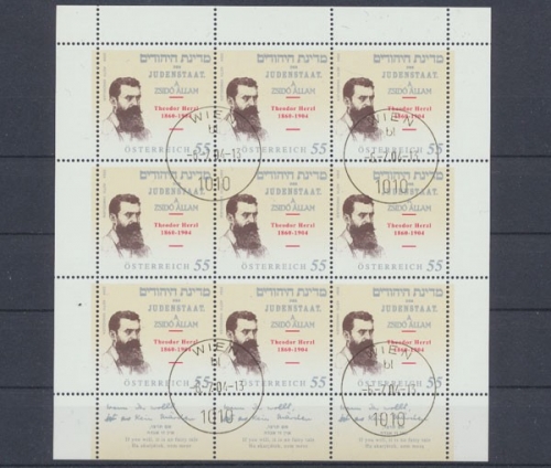 Österreich, MiNr. 2489 Kleinbogen, gestempelt