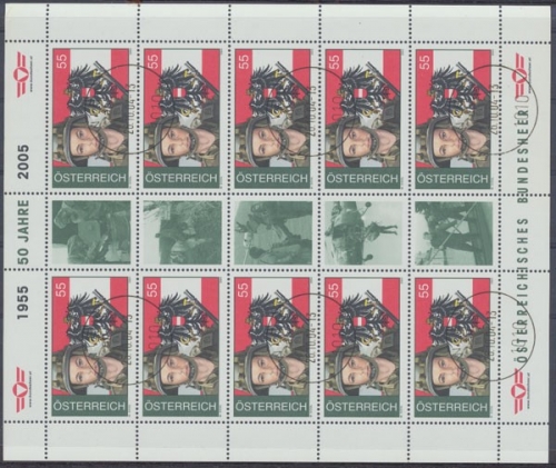 Österreich, MiNr. 2503 Kleinbogen, gestempelt