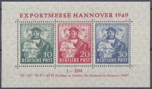 Bizone, MiNr. Block 1 a, postfrisch