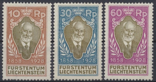 Liechtenstein, Michel Nr. 82,84,85, ungebraucht