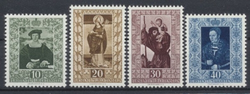 Liechtenstein, Gemälde, MiNr. 311-314, postfrisch