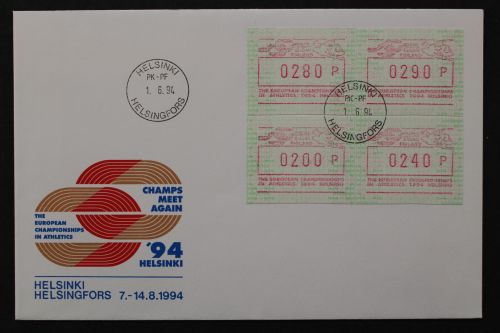 Finnland, Automaten, MiNr. 22, EST v. 1.6.94, FDC