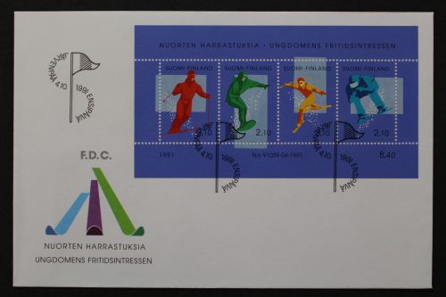 Finnland, MiNr. Block 8, FDC