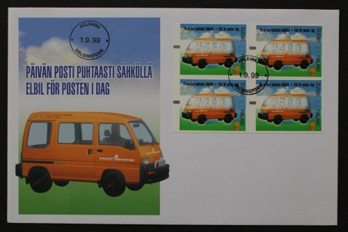 Finnland, Automaten, MiNr. 33, 4 Werte, FDC