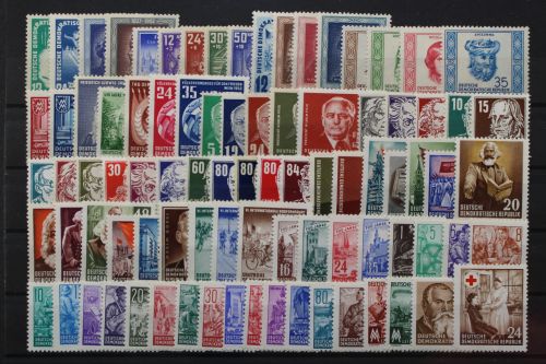 DDR, MiNr. 298-Block 10, Jahrgänge 1952-1954, Kollektion, postfrisch