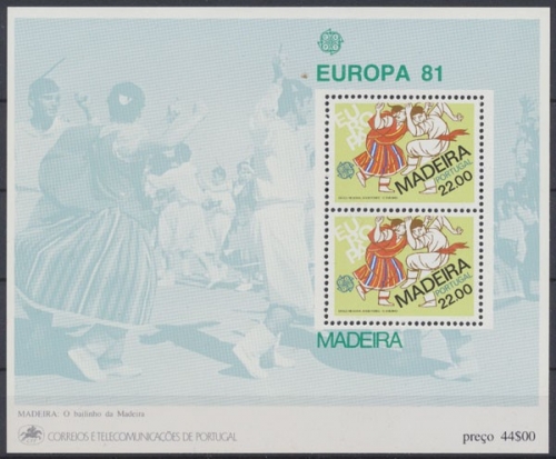 Madeira, MiNr. Block 2, postfrisch