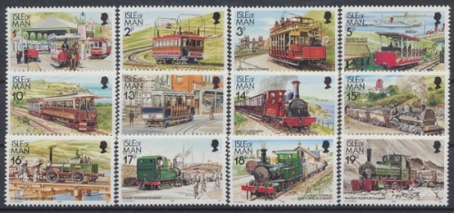 Isle of Man, Eisenbahn, MiNr. 351-362, postfrisch