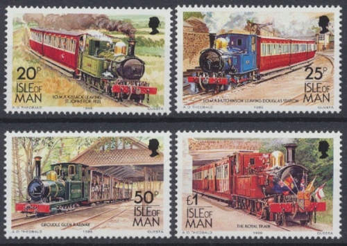 Isle of Man, Eisenbahn, MiNr. 381-384 I, postfrisch