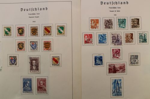 Französische Zone Baden, Rheinland Pfalz & Württemberg, gestempelte Sammlung
