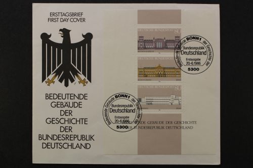 Deutschland (BRD), MiNr. Block 20, ESST Bonn, FDC